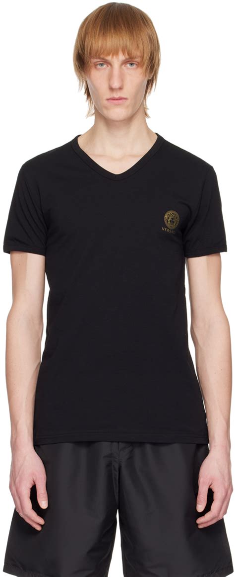 versace underwear t-shirt|Versace underwear men's black swimsuit.